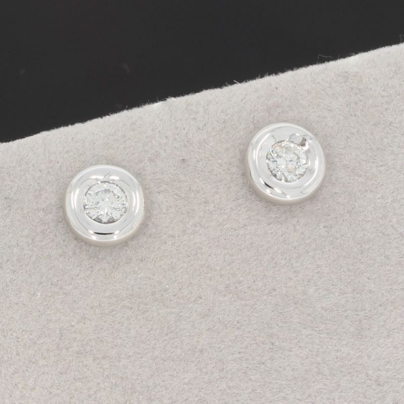 Wert 1590 € Solitär Brillant Ohrstecker Ohrringe (0,30 carat) in 750er 18 K Weißgold - H144