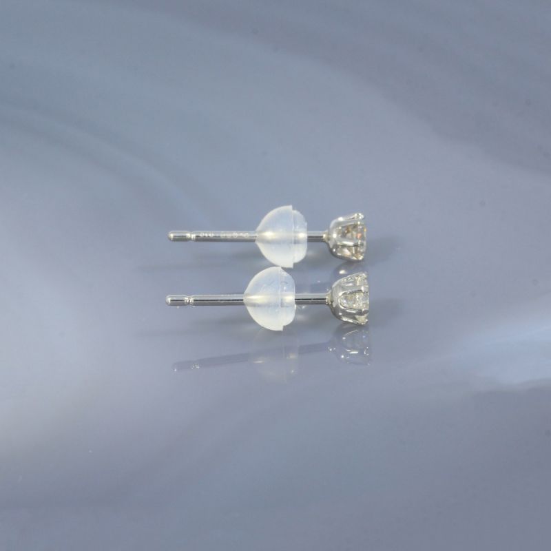 Wert 790 € Solitär Brillant Ohrstecker Ohrringe (0,32 carat) in 900er Platin - H148