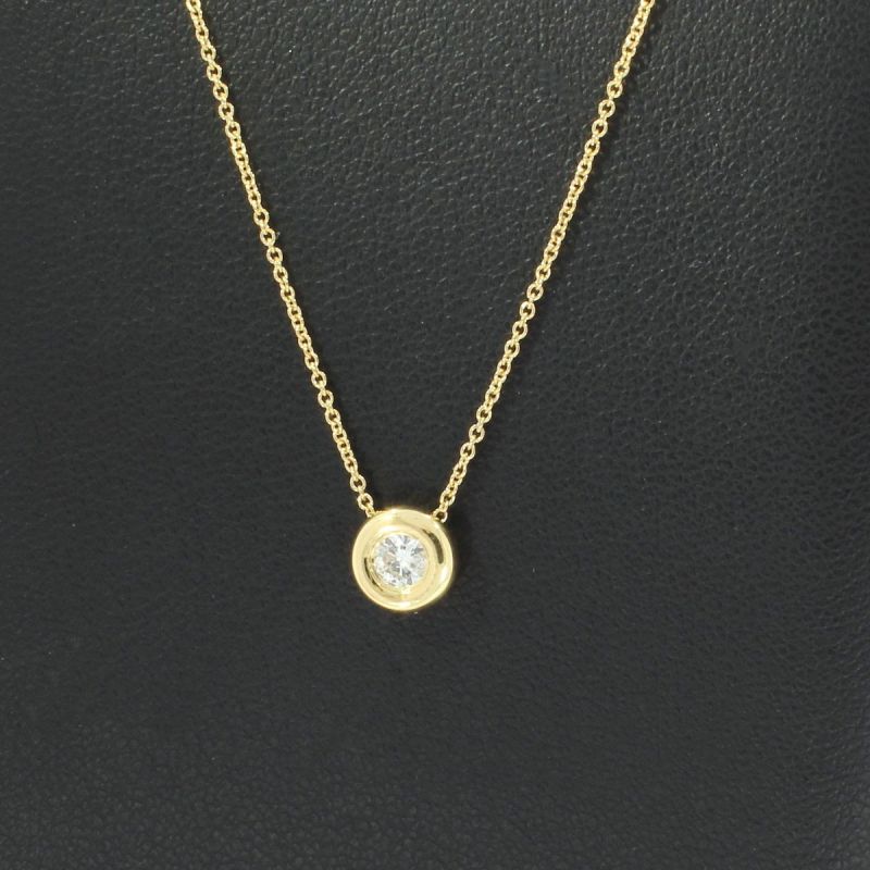 Wert 970 € Solitär Brillant Anhänger Kette (0,15 carat) in 750er 18 K Gelbgold - H150