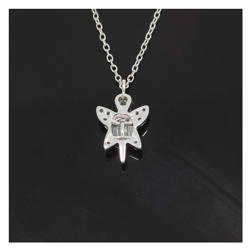 Sale! Wert 1090 € Brillant Diamant Collier Schildkröte in 750er 18 K Weißgold - H1530