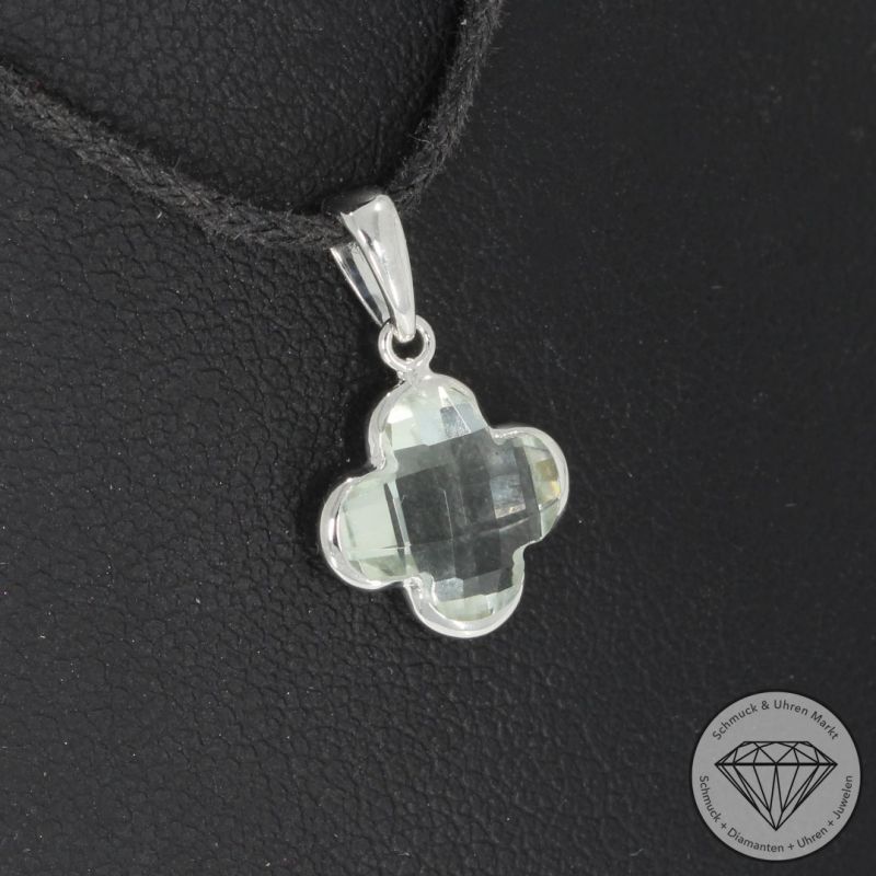 Wert 350 € Amethyst Anhänger (1,90 carat) in 585er 14 K Weißgold - H1624