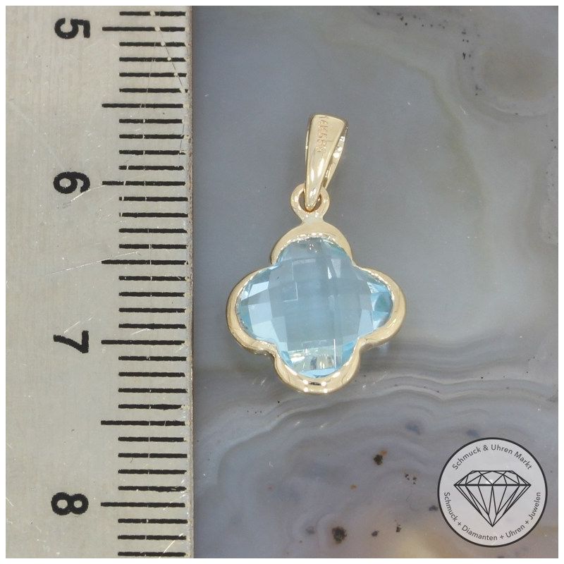 Wert 450 € Topas Anhänger (2,50 carat) in 585er 14 K Gelbgold - H1634