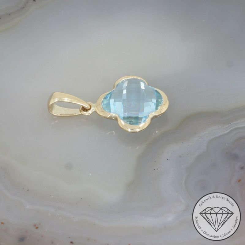 Wert 450 € Topas Anhänger (2,50 carat) in 585er 14 K Gelbgold - H1634