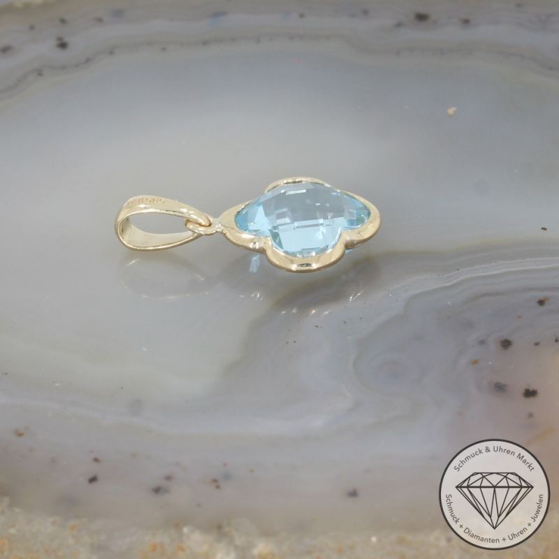 Wert 450 € Topas Anhänger (2,50 carat) in 585er 14 K Gelbgold - H1634