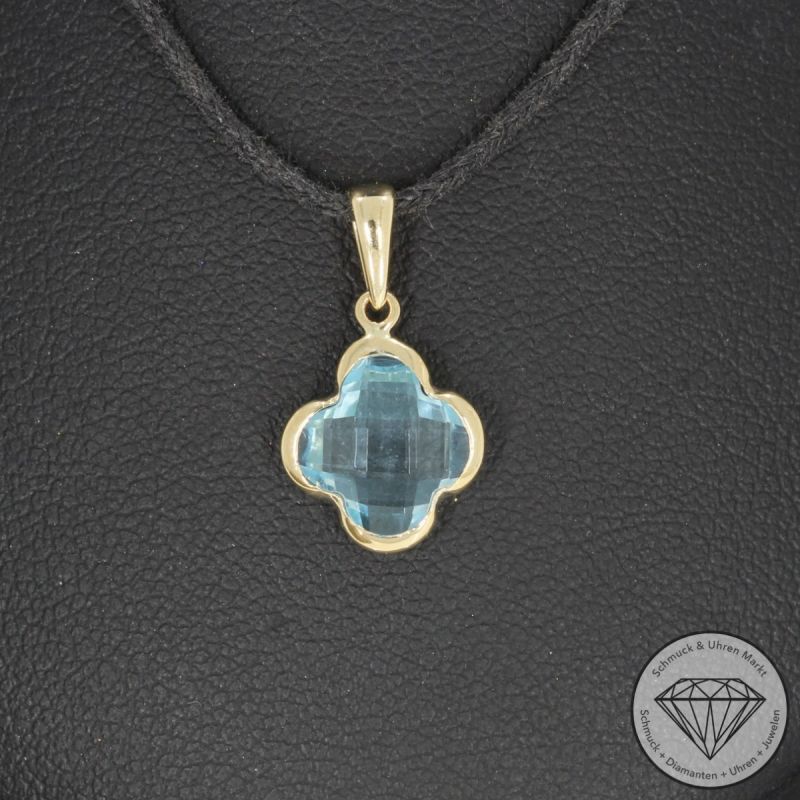 Wert 450 € Topas Anhänger (2,50 carat) in 585er 14 K Gelbgold - H1634