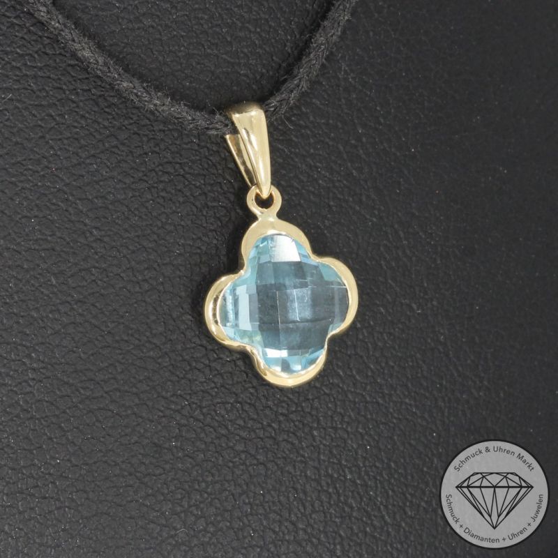 Wert 450 € Topas Anhänger (2,50 carat) in 585er 14 K Gelbgold - H1634