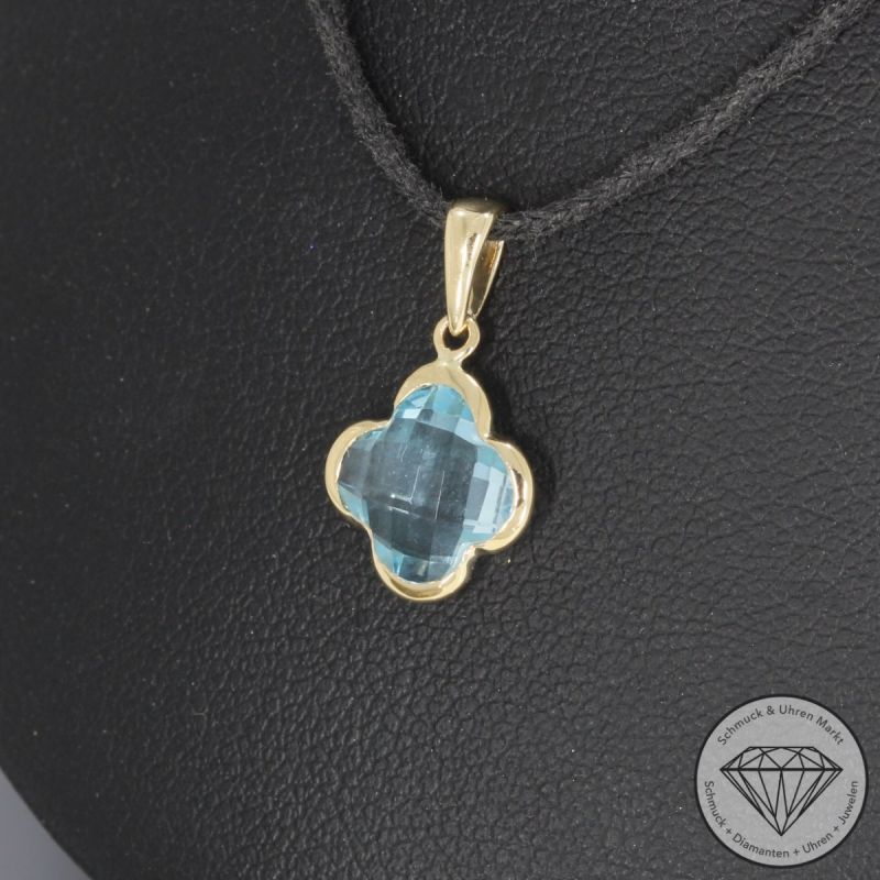 Wert 450 € Topas Anhänger (2,50 carat) in 585er 14 K Gelbgold - H1634