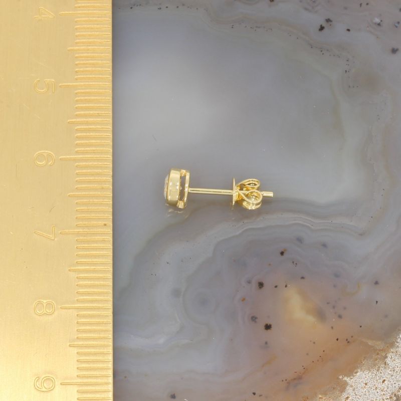 Wert 1790 € Solitär Brillant Ohrstecker Ohrringe (0,36 carat) in 750er 18 K Gelbgold - H168