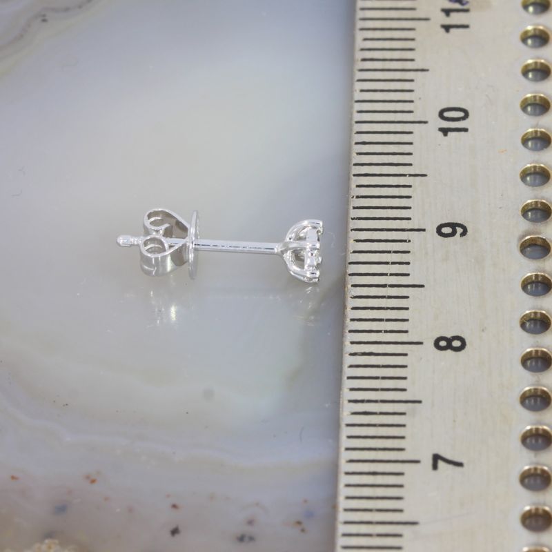 Wert 450 € Solitär Brillant Ohrstecker (0,05 carat) in 417er 10 K Weißgold - H174