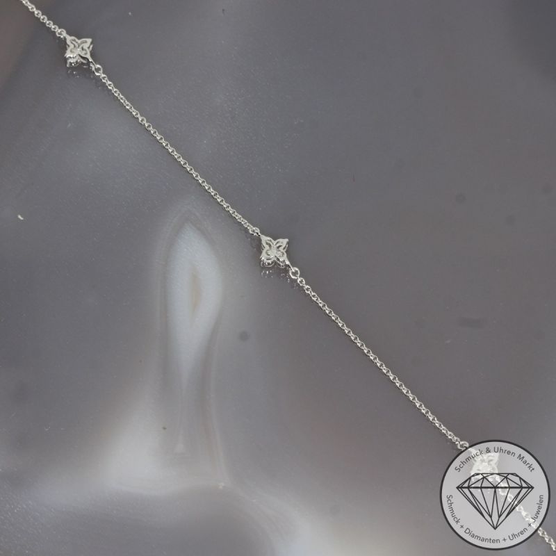Wert 1250 € Brillant Armband (0,19 carat) in 585er 14 K Weißgold - H1775