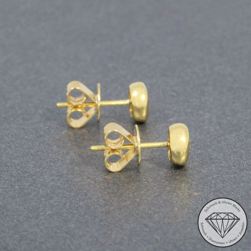 Wert 1090 € Solitär Brillant Ohrstecker Ohrringe (0,20 carat) in 750er 18 K Gelbgold - H177