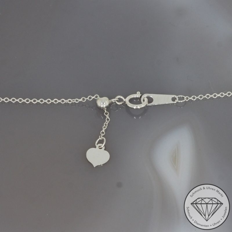 Wert 2490 € Brillant Diamant Anhänger mit Kette in 750er 18 K Weißgold - H1884