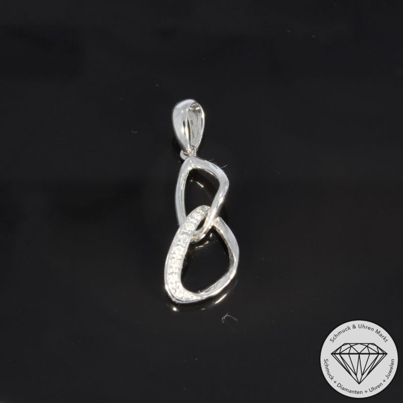 Wert 720 € Brillant Anhänger (0,03 carat) in 585er 14 K Weißgold - H1951