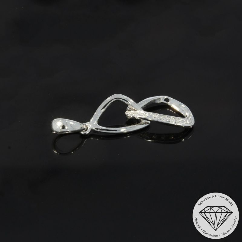 Wert 720 € Brillant Anhänger (0,03 carat) in 585er 14 K Weißgold - H1951