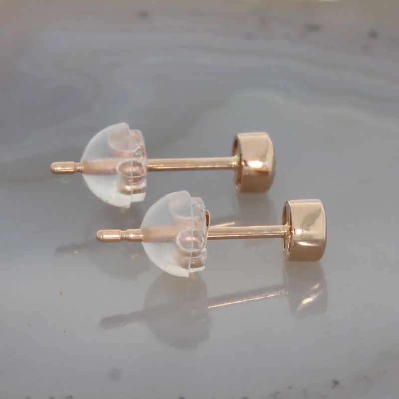 Wert 1190 € Solitär Brillant Ohrringe (0,32 carat) 750er 18 K Rosegold - H201