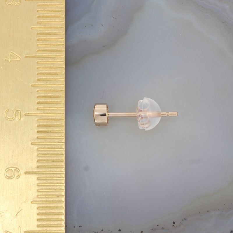 Wert 1190 € Solitär Brillant Ohrringe (0,32 carat) 750er 18 K Rosegold - H201