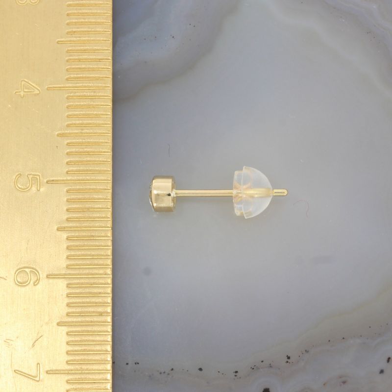 Wert 1190 € Solitär Brillant Ohrstecker Ohrringe (0,30 Carat) in 750er 18 K Gelbgold - H215