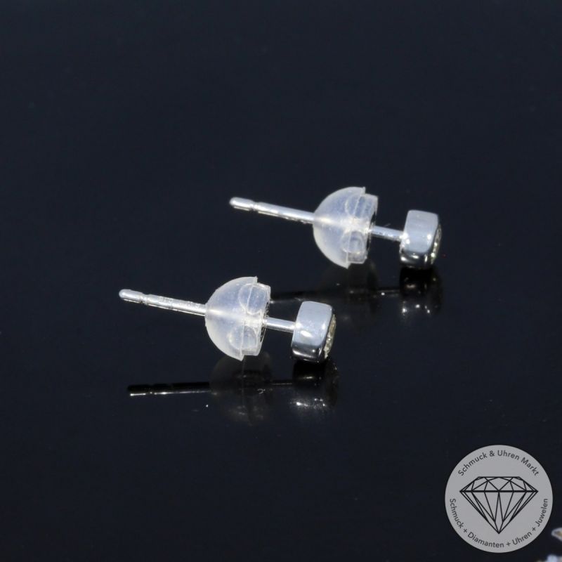 Wert 1190 € Solitär Brillant Ohrstecker Ohrringe (0,30 carat) in 750er 18 K Weißgold - H216