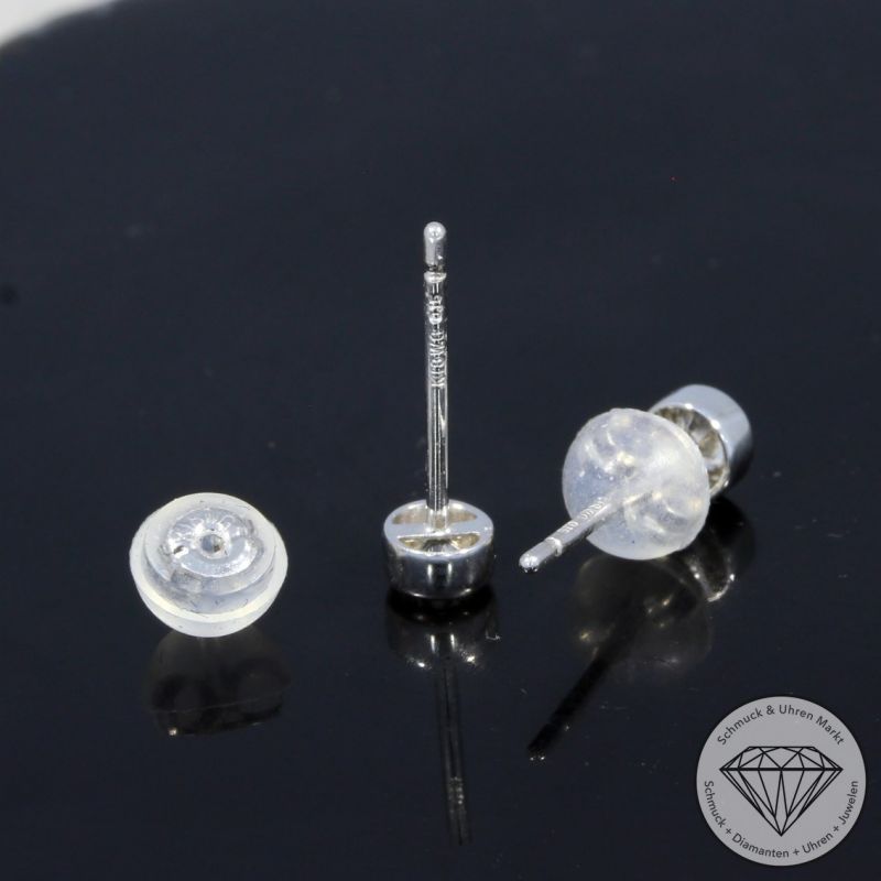 Wert 1190 € Solitär Brillant Ohrstecker Ohrringe (0,30 carat) in 750er 18 K Weißgold - H216