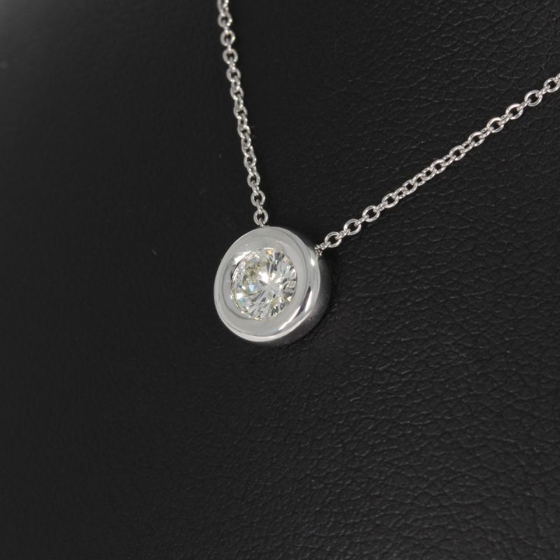 Wert 2500 € Solitär Brillant Anhänger mit Kette (0,30 carat) in 750er 18 K Weißgold - H247