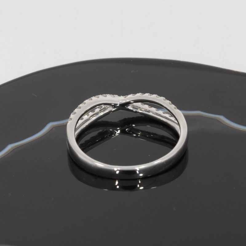 Wert 1760 € Brillant Ring (0,35 carat) in 750er 18 K Weißgold Gr.56 - H259