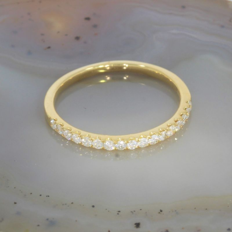 Wert 1290 € Brillant Halbmemory Ring (0,25 carat) in 750er 18 K Gelbgold Größe 56 - H269