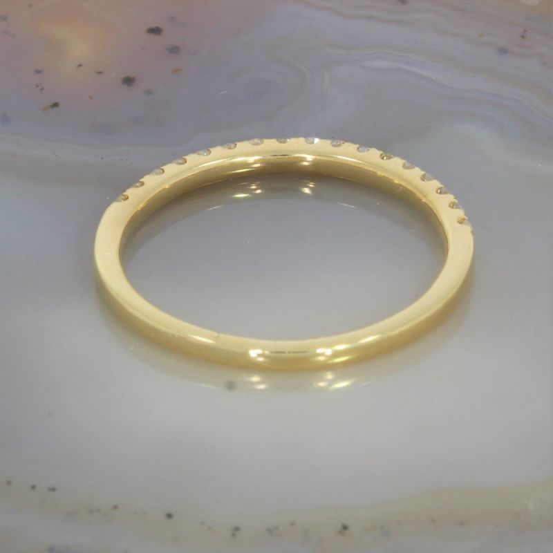 Wert 1290 € Brillant Halbmemory Ring (0,25 carat) in 750er 18 K Gelbgold Größe 56 - H269