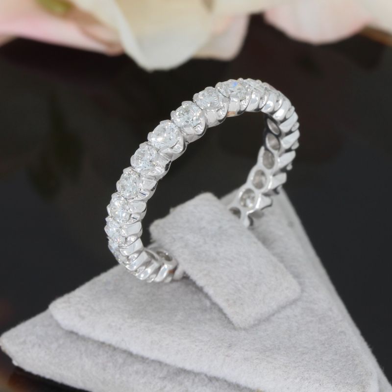 Wert 6500 € Brillant Memory Ring (2,00 carat) in 750er 18 K Weißgold Größe 51 - H367