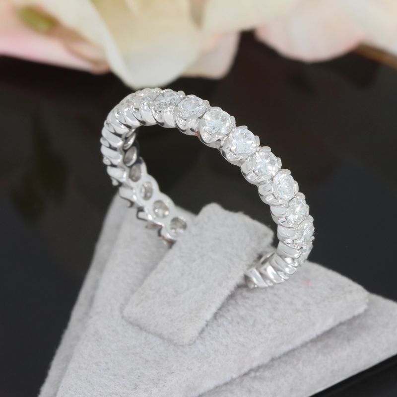 Wert 6500 € Brillant Memory Ring (2,00 carat) in 750er 18 K Weißgold Größe 51 - H367