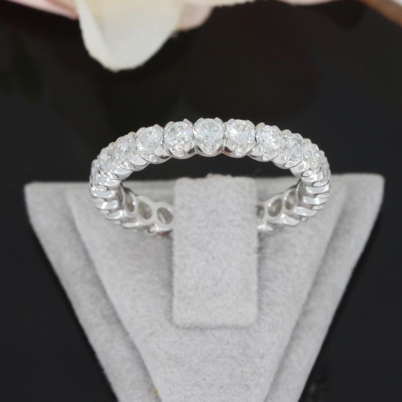 Wert 6500 € Brillant Memory Ring (2,00 carat) in 750er 18 K Weißgold Größe 51 - H367