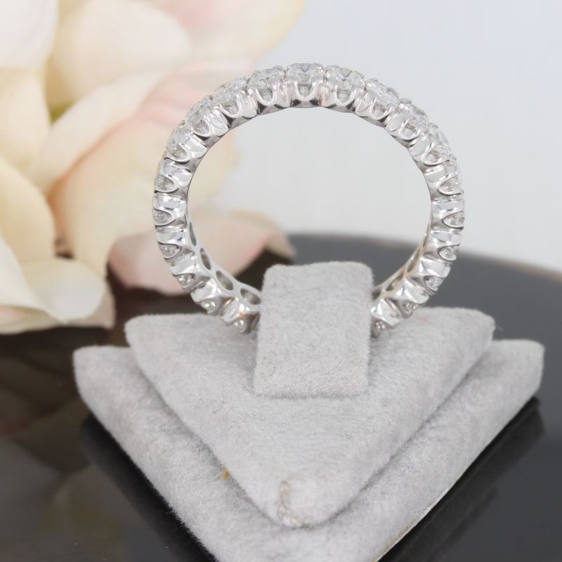 Wert 6500 € Brillant Memory Ring (2,00 carat) in 750er 18 K Weißgold Größe 51 - H367