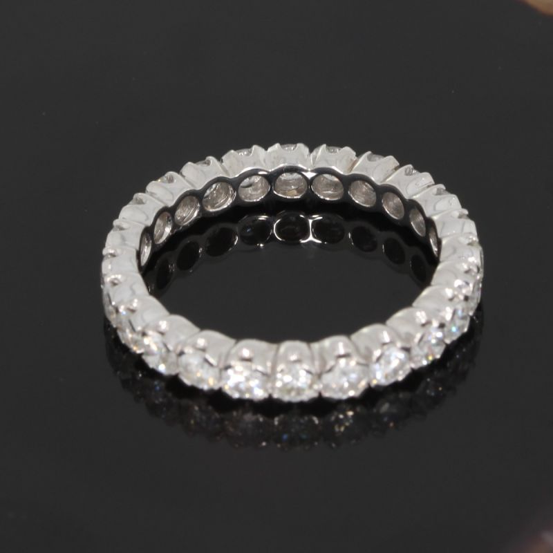 Wert 6500 € Brillant Memory Ring (2,00 carat) in 750er 18 K Weißgold Größe 51 - H367