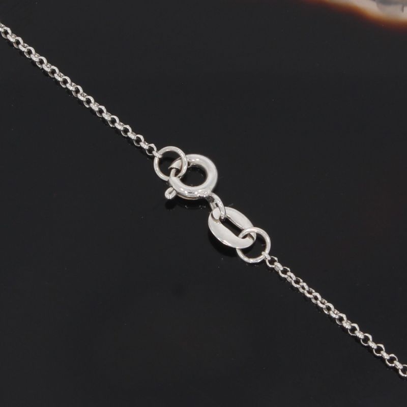 Wert 1780 € Brillant Collier Kette (0,60 carat) in 750er 18 K Weißgold Länge 70 cm - H305