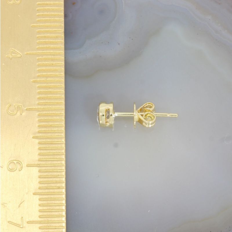 Wert 1150 € Solitär Brillant Ohrstecker Ohrringe (0,30 carat) 750er 18 K Gelbgold - H333