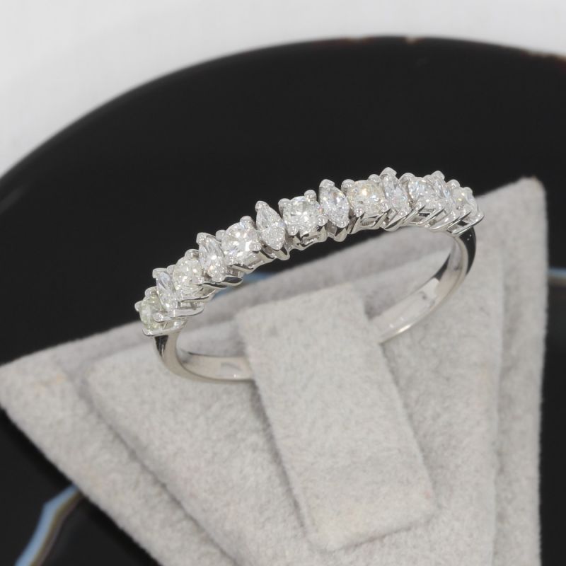 Wert 1470 Brillant Diamant Ring in 750er 18 K Weißgold Größe 54 - H336
