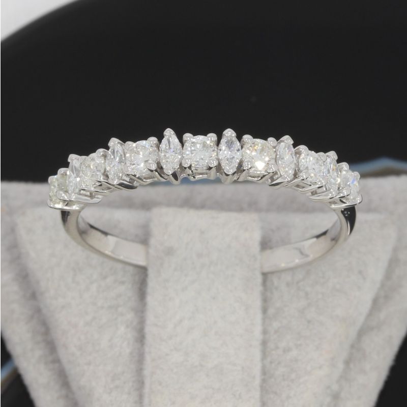 Wert 1470 Brillant Diamant Ring in 750er 18 K Weißgold Größe 54 - H336