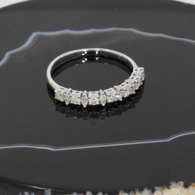 Wert 1470 Brillant Diamant Ring in 750er 18 K Weißgold Größe 54 - H336