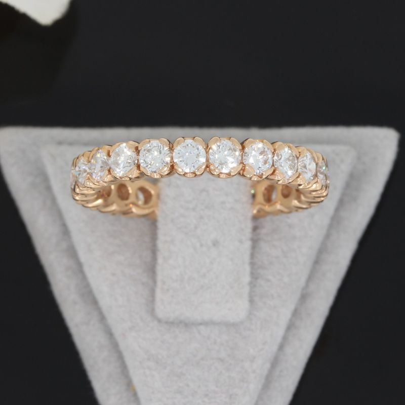 Wert 6500 € Brillant Memory Ring (2,00 carat) in 750er 18 K Roségold Größe 52 - H544