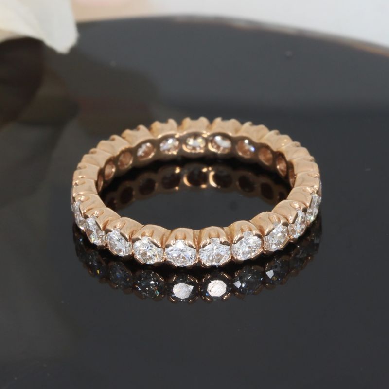 Wert 6500 € Brillant Memory Ring (1,85 carat) in 750er 18 Karat Rosegold Größe 54 - H345