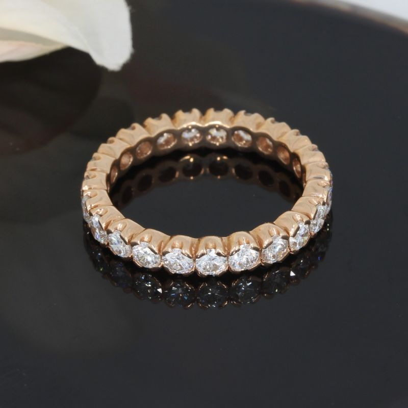 Wert 6500 € Brillant Memory Ring (2,00 carat) in 750er 18 K Roségold Größe 52 - H544