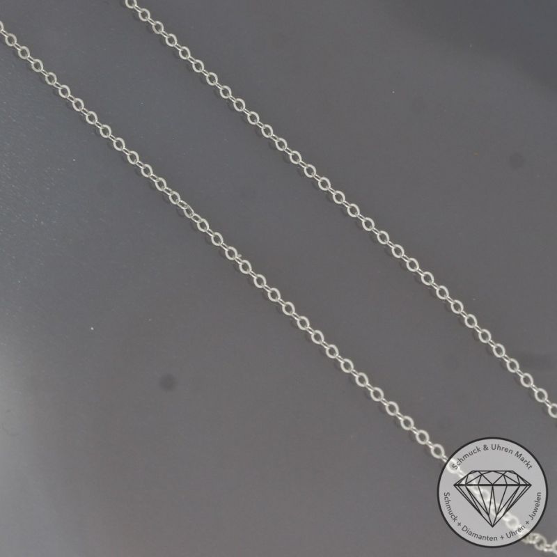 Wert 2030 € Brillant Saphir Anhänger mit Kette in 585er 14 K Weißgold - H378