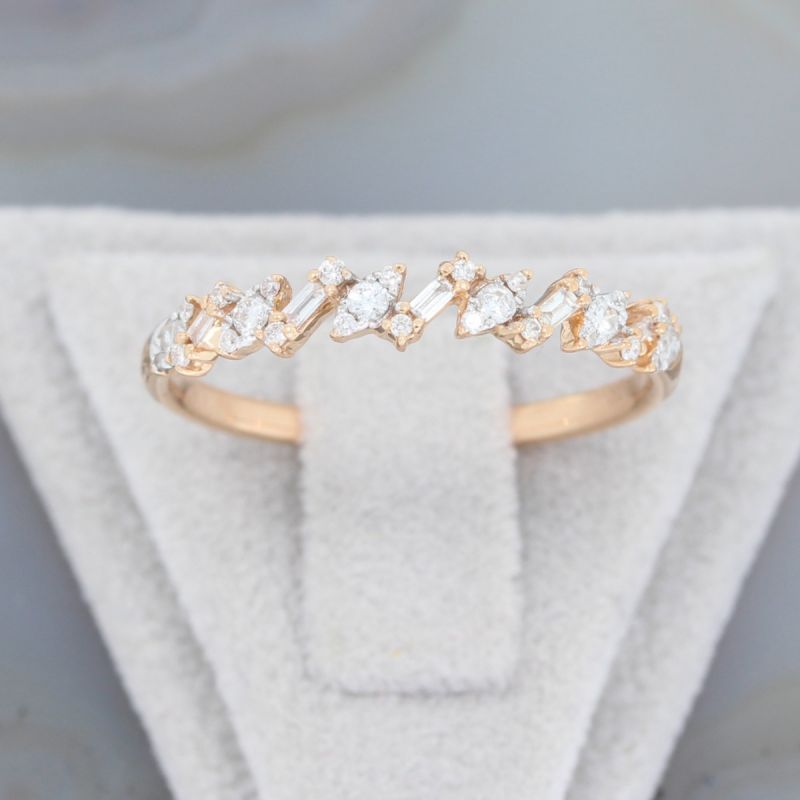 Wert 770 € Brillant Diamant Ring in 750er 18 K Rosegold Größe 56 - H429