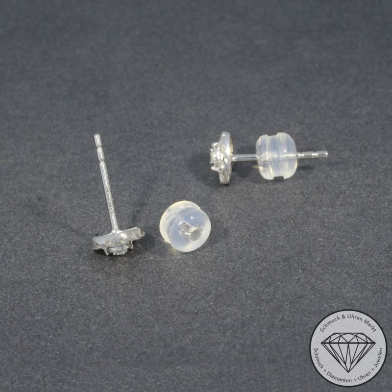 Wert 790 € Brillant Herz Ohrringe (0,20 carat) in 750er 18 K Weißgold - H447