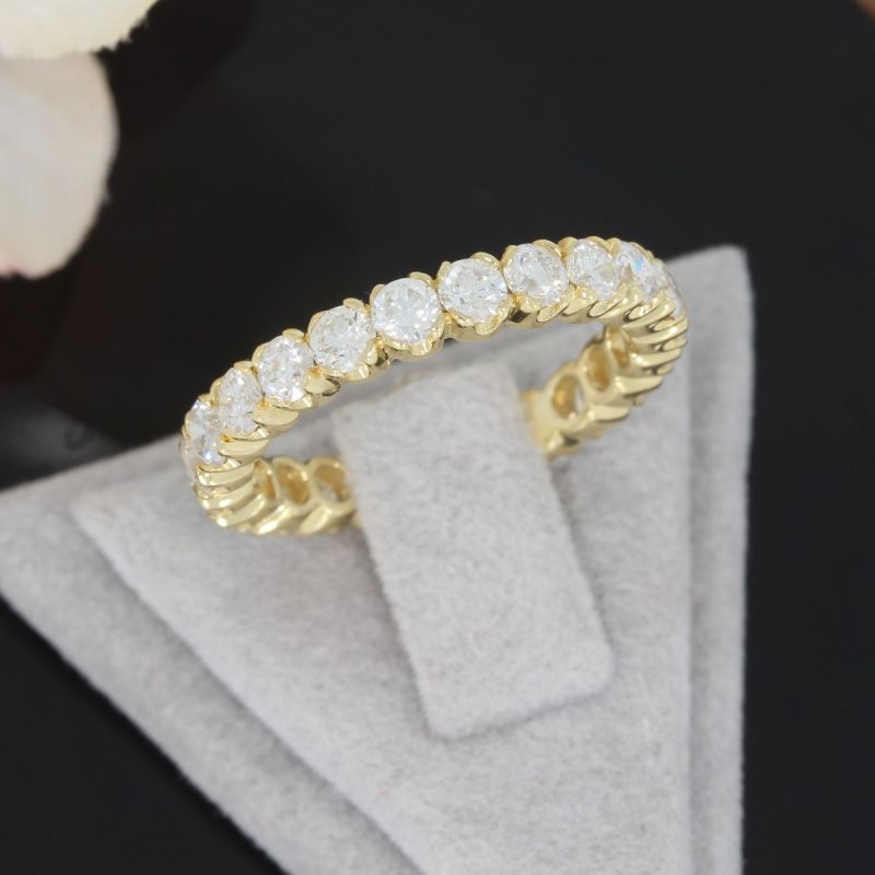 Wert 6500 € Brillant Memory Ring (2,00 carat) in 750er 18 K Gelbgold Größe 57 - H428