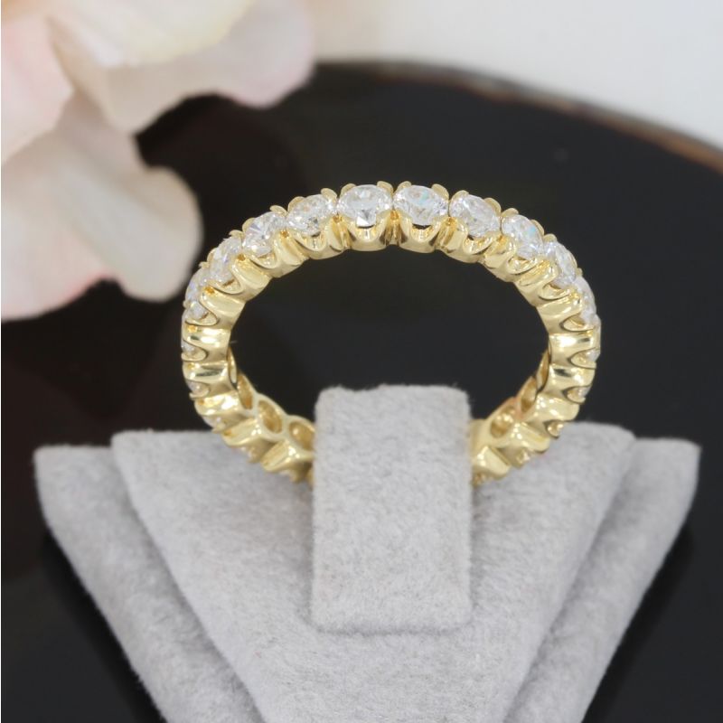 Wert 6500 € Brillant Memory Ring (1,85 carat) in 750er 18 K Gelbgold Größe 54 - H464