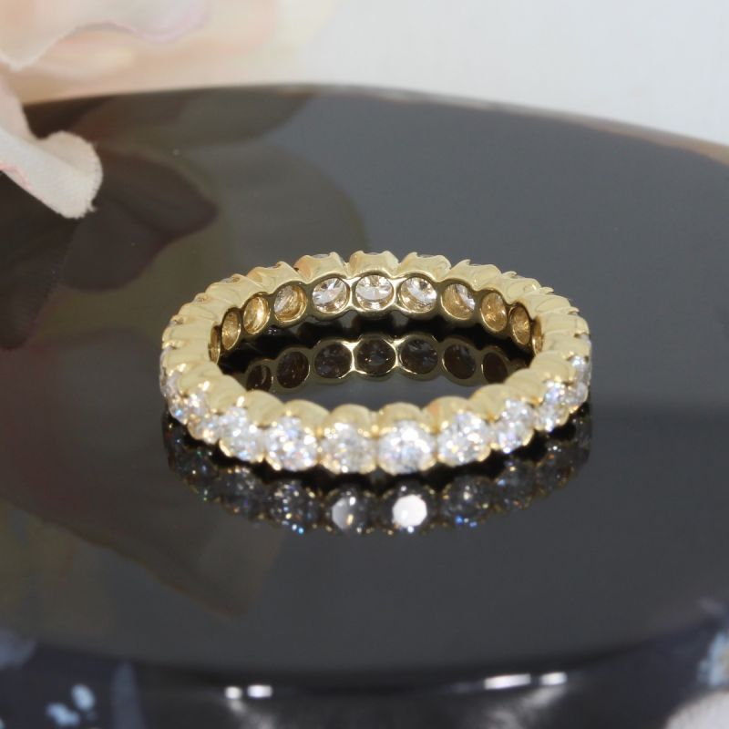 Wert 6500 € Brillant Memory Ring (2,00 carat) in 750er 18 K Gelbgold Größe 58 - H531
