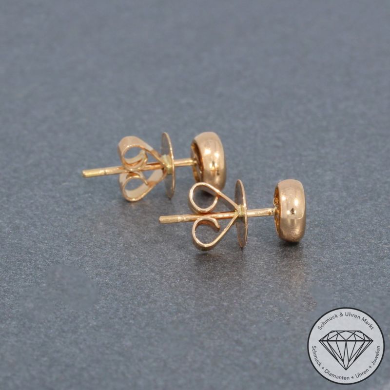 Wert 1090 € Solitär Brillant Ohrstecker Ohrringe (0,20 carat) in 750er 18 K Rosegold - H494