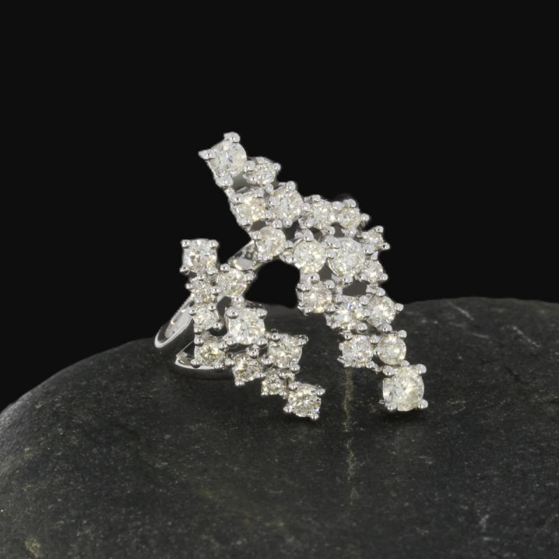 Wert  4990 € Brillant Ring (1,50 carat) in 585er 14 K Weißgold - H50