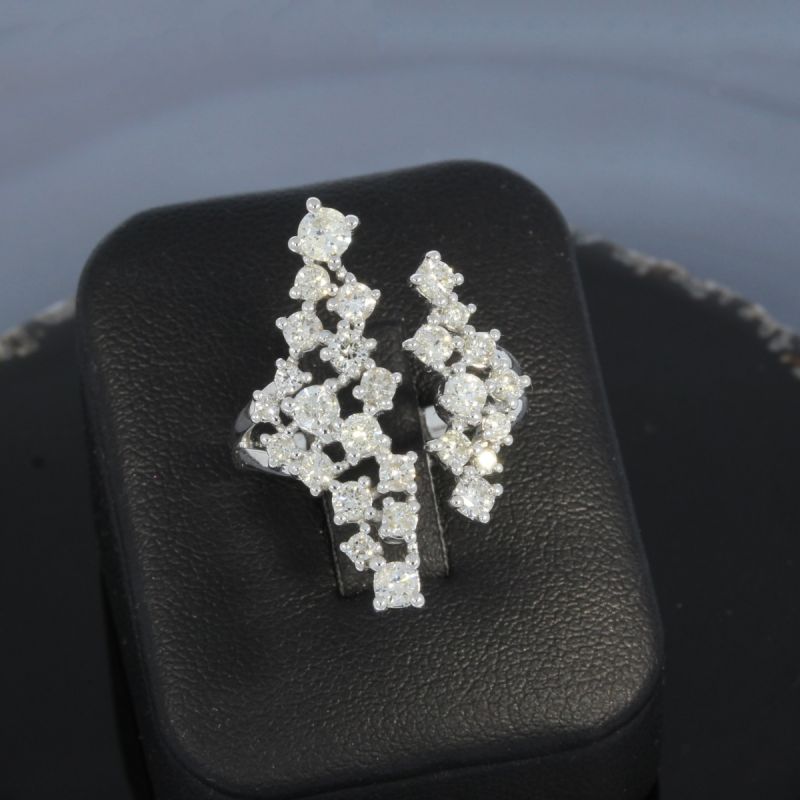 Wert  4990 € Brillant Ring (1,50 carat) in 585er 14 K Weißgold - H50