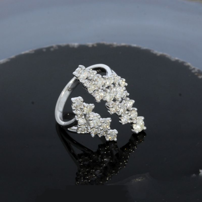 Wert  4990 € Brillant Ring (1,50 carat) in 585er 14 K Weißgold - H50